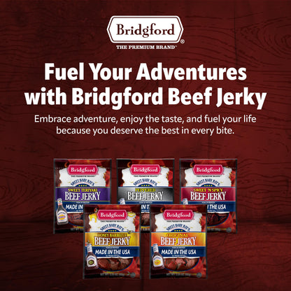 Product image of Bridgford Sweet Baby Ray's Beef Jerky Original High Protein Ready-to-Eat Snack 3.25 oz 3.25 oz Pack of 6
