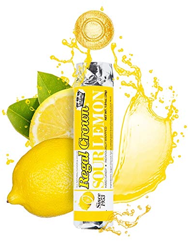 Product image of Regal Crown Sour Lemon Hard Candy Rolls Traditional Old Fashioned Candy Pack of 24