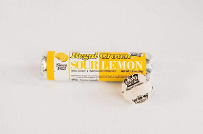 Product image of Regal Crown Sour Lemon Hard Candy Rolls Traditional Old Fashioned Candy Pack of 24