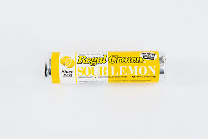 Product image of Regal Crown Sour Lemon Hard Candy Rolls Traditional Old Fashioned Candy Pack of 24