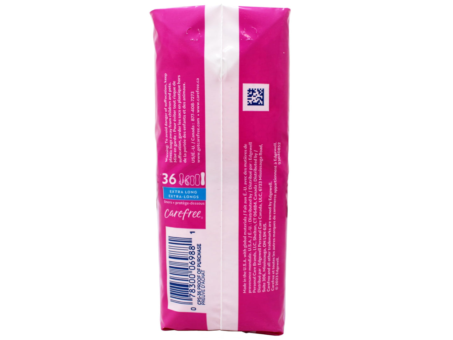 Product image of Carefree Extra Long Panty Liners Unscented Multi-Fluid Protection 36 ct Pack of 5