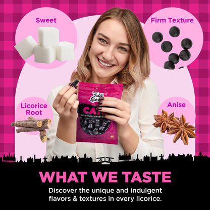 Product image of Gustaf's Dutch Licorice Cats Sweet Black Licorice Bags Dutch Candy Netherlands 5.2 oz 5.2 oz Pack of 3