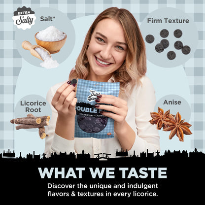 Product image of Gustaf's Dutch Licorice Double Salt Coins Black Licorice Bags Dutch Candy Netherlands 5.2 oz 5.2 oz Pack of