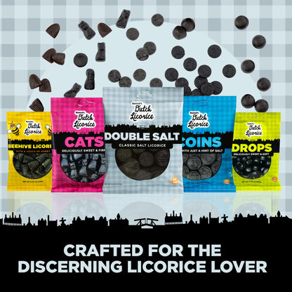 Product image of Gustaf's Dutch Licorice Double Salt Coins Black Licorice Bags Dutch Candy Netherlands 5.2 oz 5.2 oz Pack of