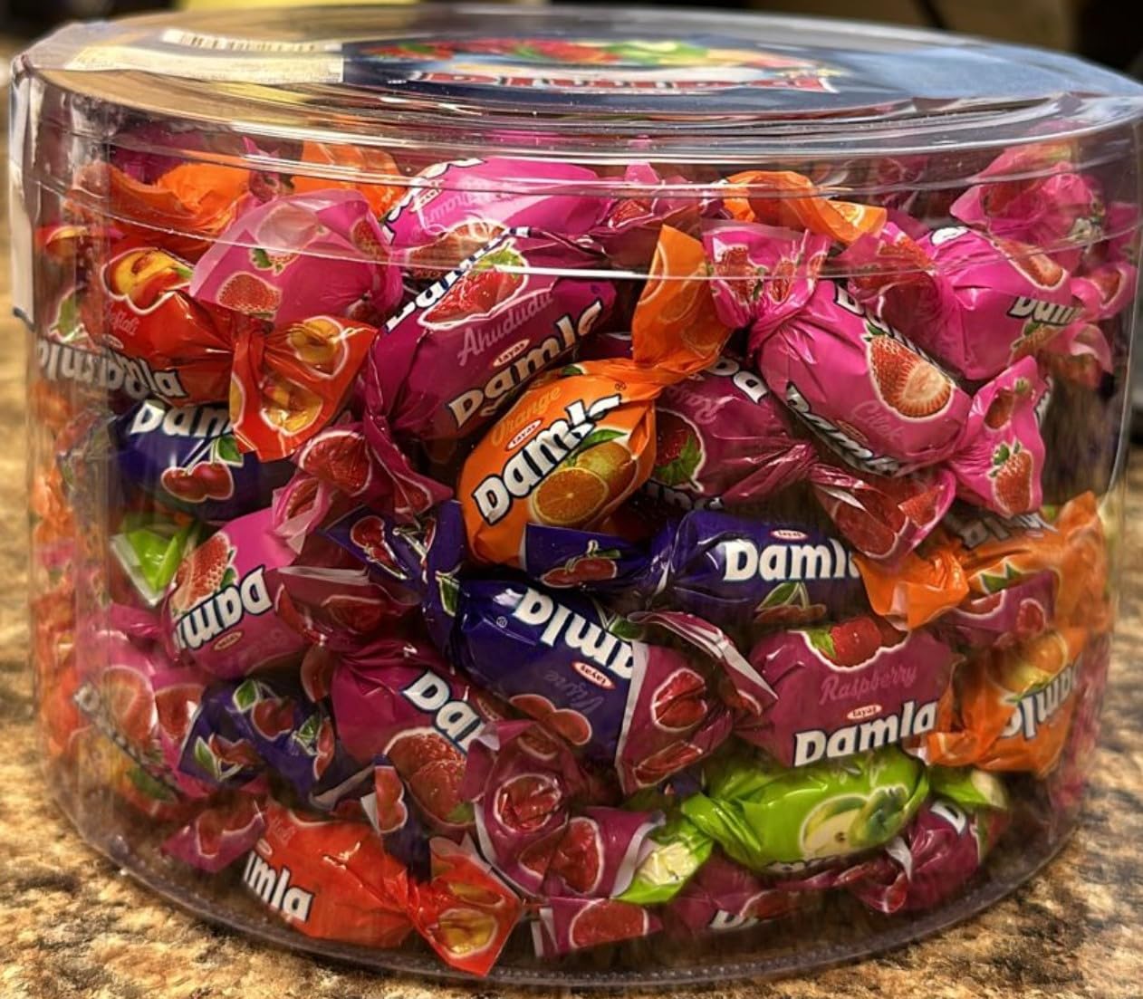 Product image of Tayas Damla Colombina Fancy Filled Soft Candy Assortment Tub