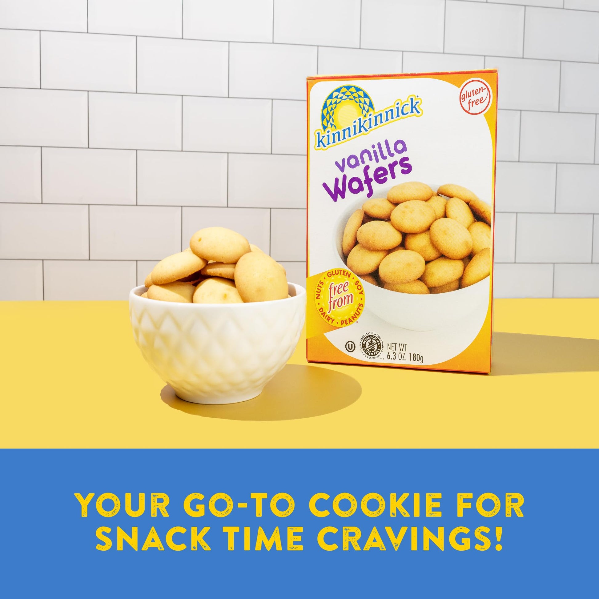 Product image of Kinnikinnick Vanilla Wafers Gluten Free Allergy Friendly Cookies Boxes 6.3 oz 6.3 oz Pack of 2