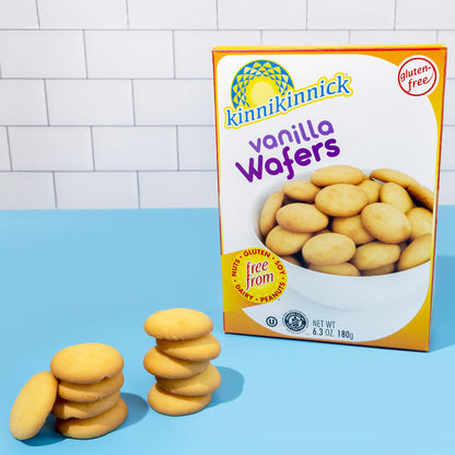 Product image of Kinnikinnick Vanilla Wafers Gluten Free Allergy Friendly Cookies Boxes 6.3 oz 6.3 oz Pack of 2