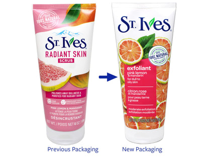 Product image of St. Ives Radiant Skin Face Scrub Pink Lemon and Mandarin Orange 6 oz 6 oz