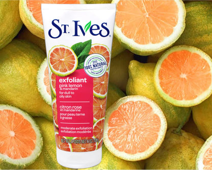Product image of St. Ives Radiant Skin Face Scrub Pink Lemon and Mandarin Orange 6 oz 6 oz