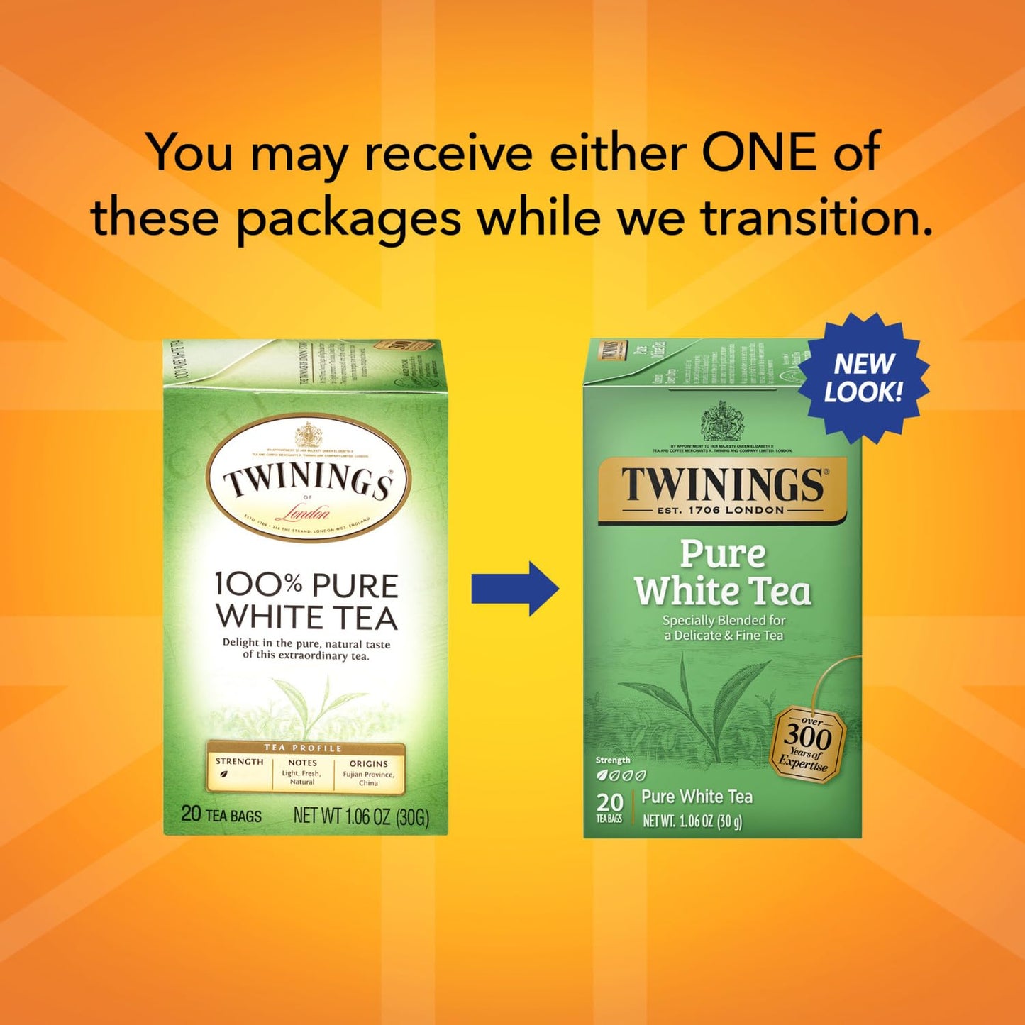 Product image of Twinings White Tea Bags Delicate Caffeinated Tea 20 ct Pack of 2