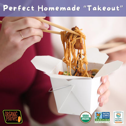 Product image of ORGANIC PLANET Whole Wheat Lo Mein Asian Stir-Fry Noodles 8 oz 8 oz Pack of 1