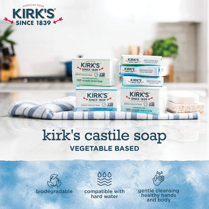 Product image of Kirk's Original Coco Castile Bar Soap Fresh Scent 4 oz 4 oz Pack of 24