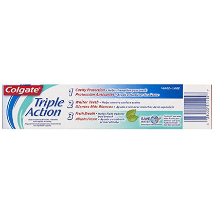 Product image of Colgate Triple Action Toothpaste Mint 4 oz 4 oz Pack of 6