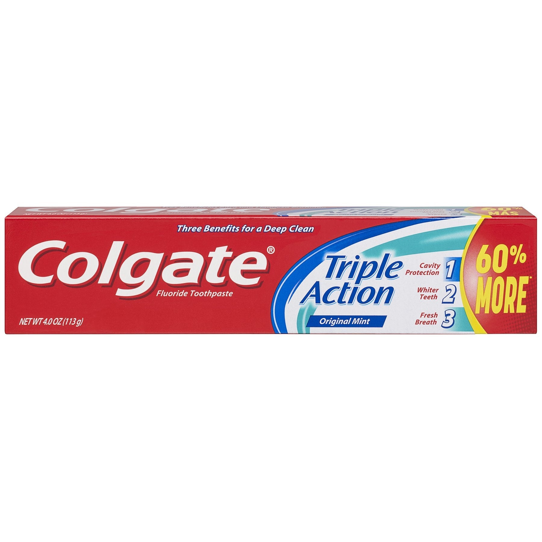 Product image of Colgate Triple Action Toothpaste Mint 4 oz 4 oz Pack of 6