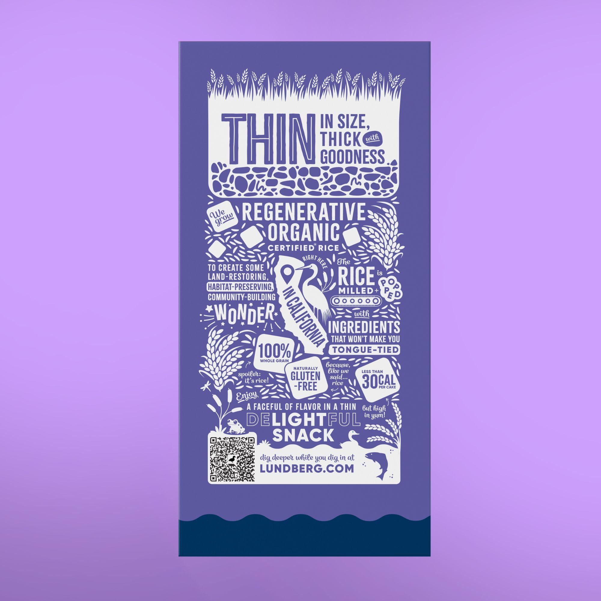 Product image of Lundberg Organic Thin Stackers Salt-Free Gluten-Free Vegan Kosher USDA Certified Organic Non-GMO Verified