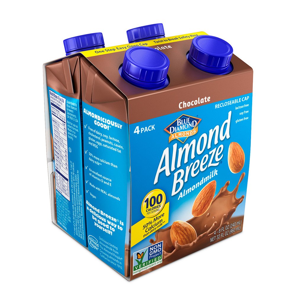 Product image of Almond Breeze Dairy Free Almondmilk Chocolate 8 fl oz 8 fl oz Pack of 4