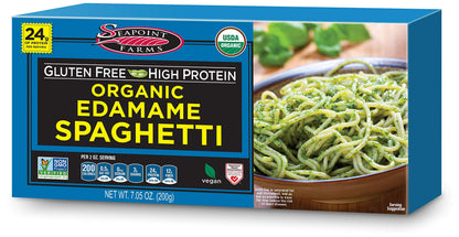 Product image of SEAPOINT FARMS Organic Edamame Spaghetti Healthy Gluten-Free Noodles Pack of 12