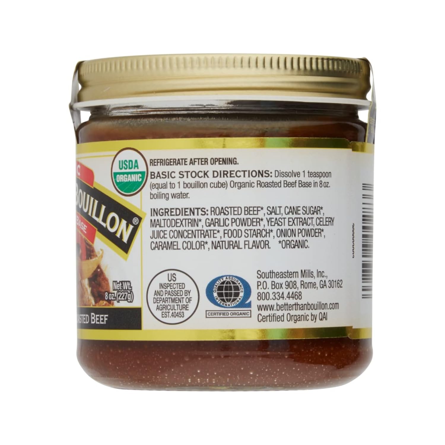 Product image of Better Than Bouillon Organic Roasted Beef Base Made Seasoned Roasted Beef USDA Organic Blendable Base for