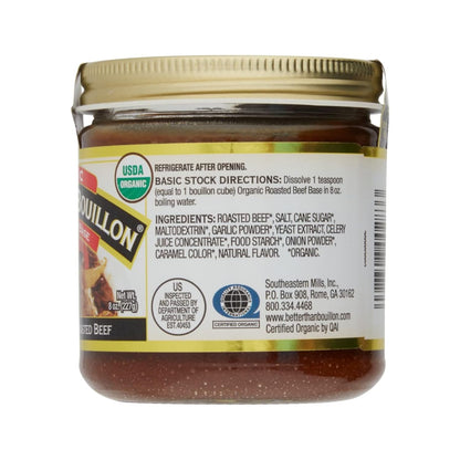 Product image of Better Than Bouillon Organic Roasted Beef Base Made Seasoned Roasted Beef USDA Organic Blendable Base for