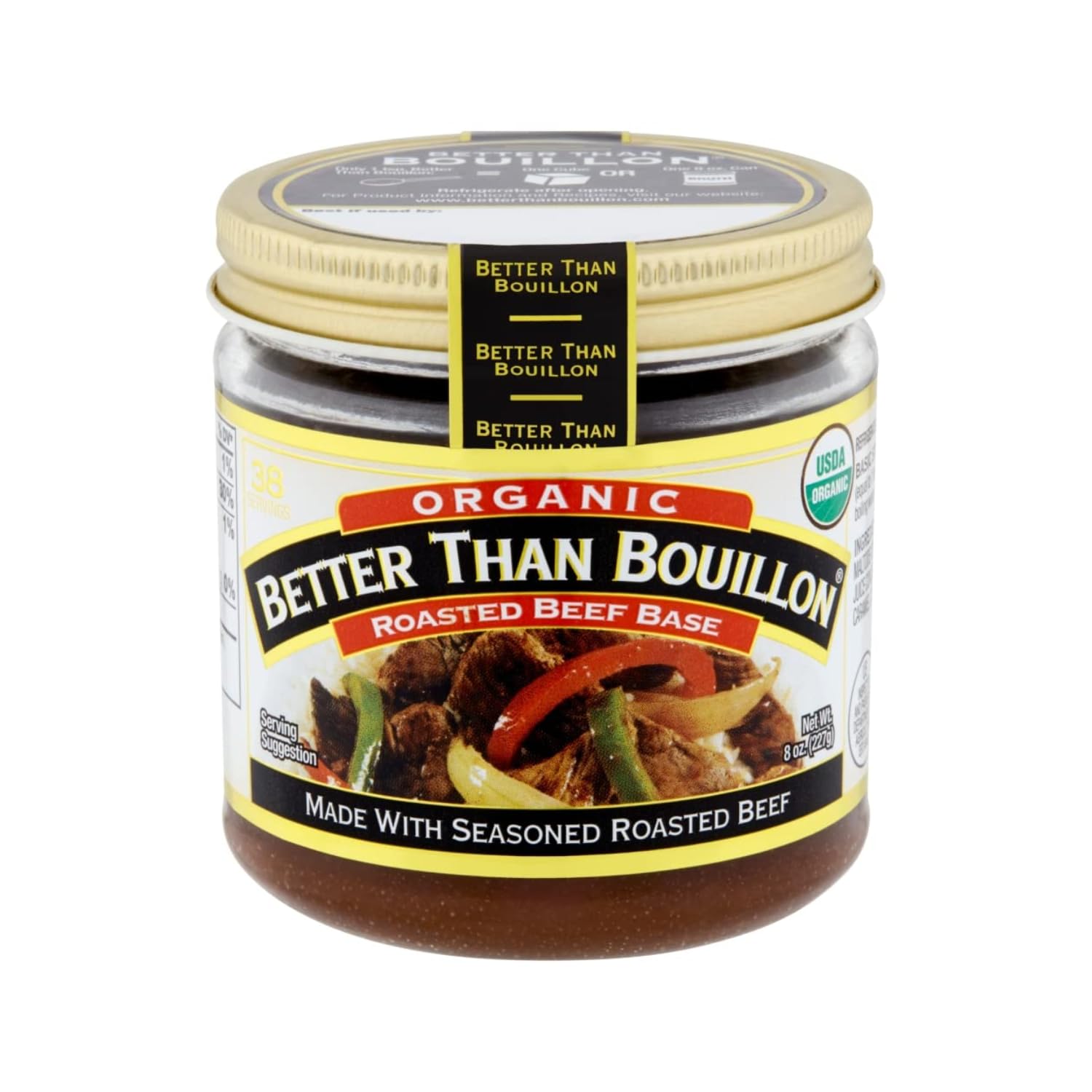 Product image of Better Than Bouillon Organic Roasted Beef Base Made Seasoned Roasted Beef USDA Organic Blendable Base for