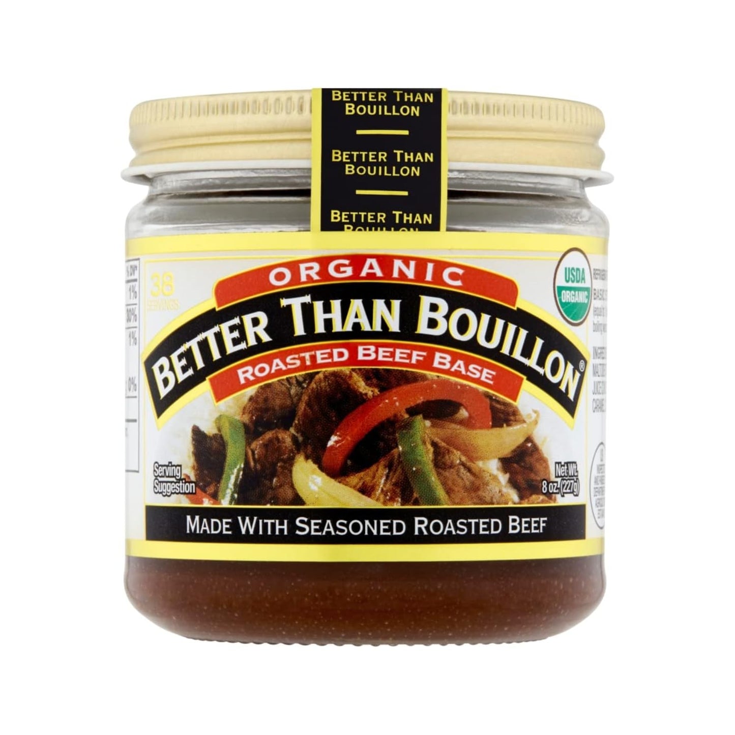 Product image of Better Than Bouillon Organic Roasted Beef Base Made Seasoned Roasted Beef USDA Organic Blendable Base for