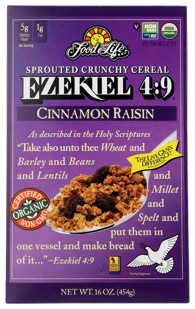 Product image of Food For Life Ezekiel 4:9 Sprouted Whole Grain Cereal Cinnamon Raisin 16 oz 16 oz