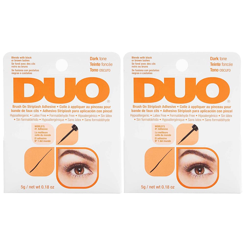 Product image of DUO Brush-On Strip Lash Adhesive Dark Tone 0.18 oz 0.18 oz Pack of 2