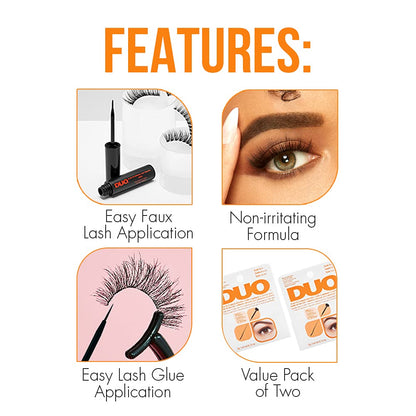 Product image of DUO Brush-On Strip Lash Adhesive Dark Tone 0.18 oz 0.18 oz Pack of 2