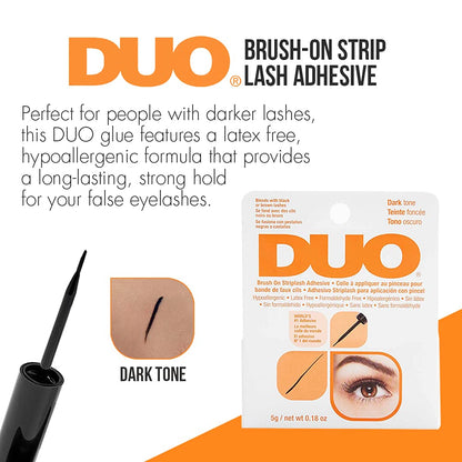 Product image of DUO Brush-On Strip Lash Adhesive Dark Tone 0.18 oz 0.18 oz Pack of 2