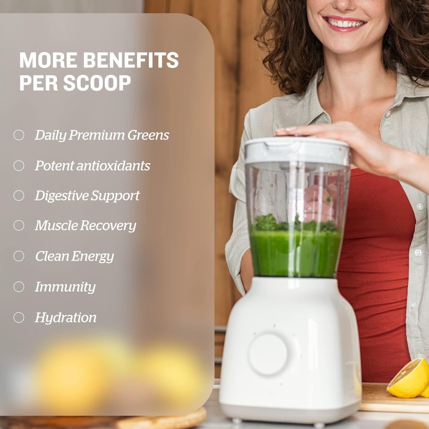 Product image of Sunfood Organic Supergreens and Protein Plant Based Vegan Protein Greens Superfood Powder Chlorella and
