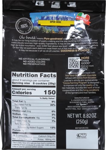 Product image of Loacker Quadratini Dark Chocolate Wafer Cookies 8.82 oz 8.82 oz