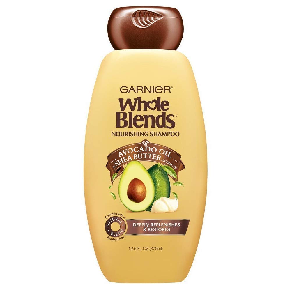 Product image of Garnier Whole Blends Nourishing Shampoo Avocado Oil and Shea Butter Extracts 12.5 oz 12.5 oz Pack of 2