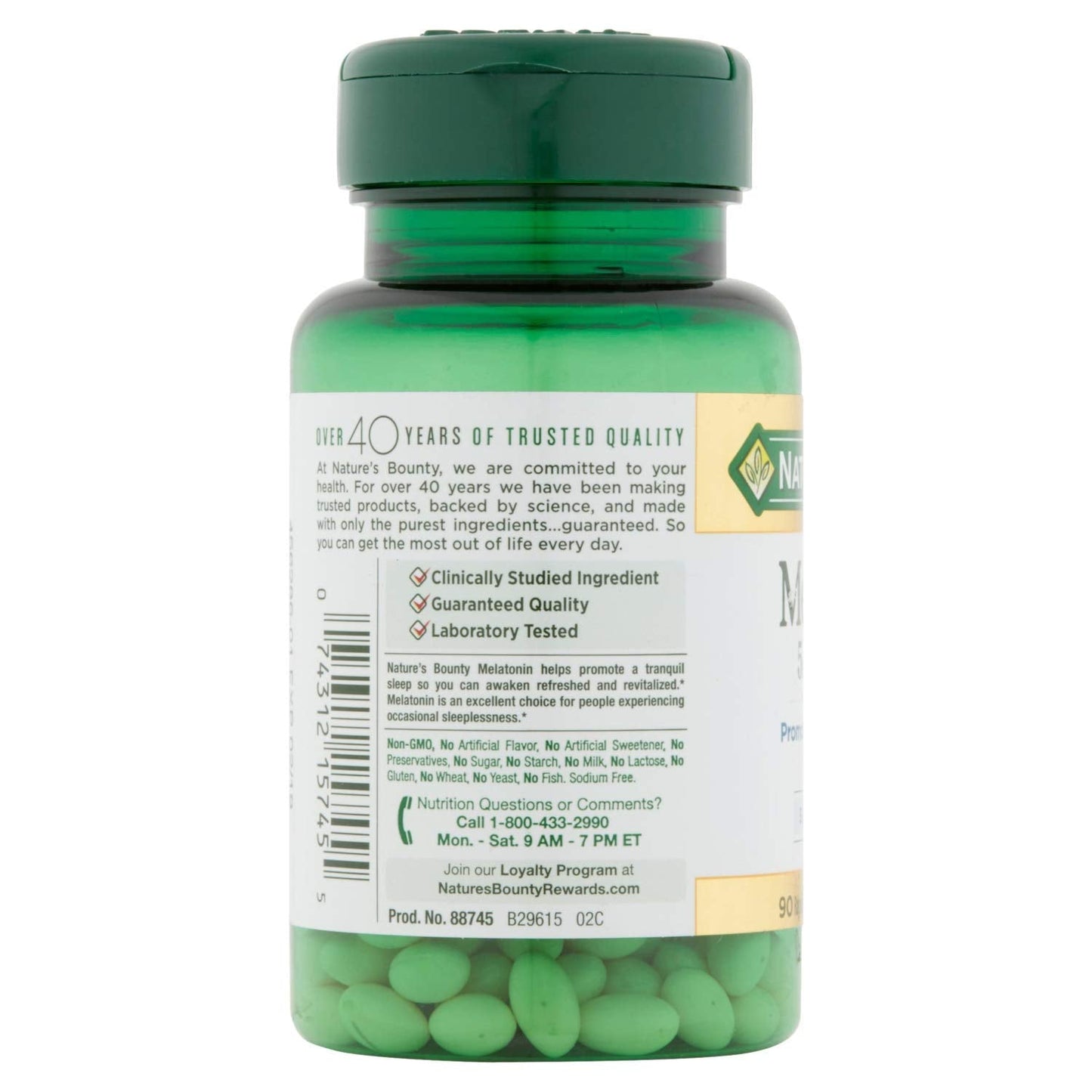 Product image of Nature's Bounty Melatonin 90 Softgels 0.00 oz 0.00 oz Pack of 2