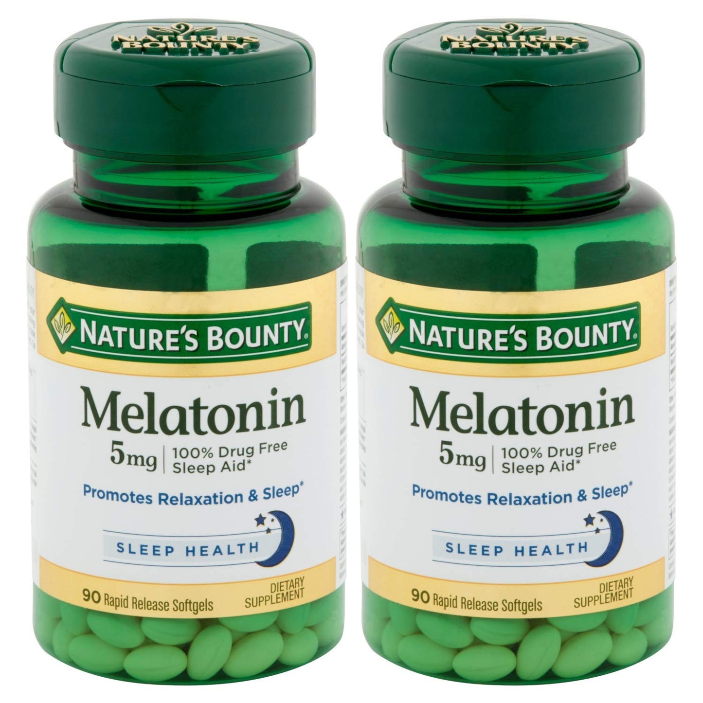 Product image of Nature's Bounty Melatonin 90 Softgels 0.00 oz 0.00 oz Pack of 2
