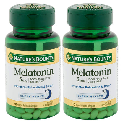 Product image of Nature's Bounty Melatonin 90 Softgels 0.00 oz 0.00 oz Pack of 2