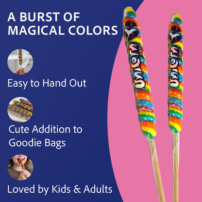 Product image of Adams and Brooks Mini Unicorn Pops Candy 24 ct Tub 24 Count
