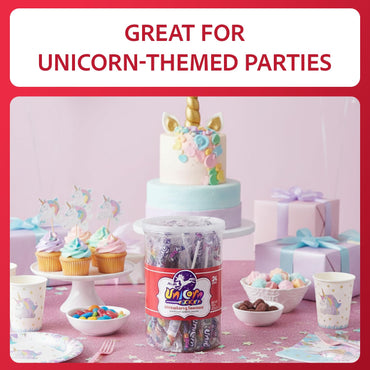 Product image of Adams and Brooks Mini Unicorn Pops Candy 24 ct Tub 24 Count