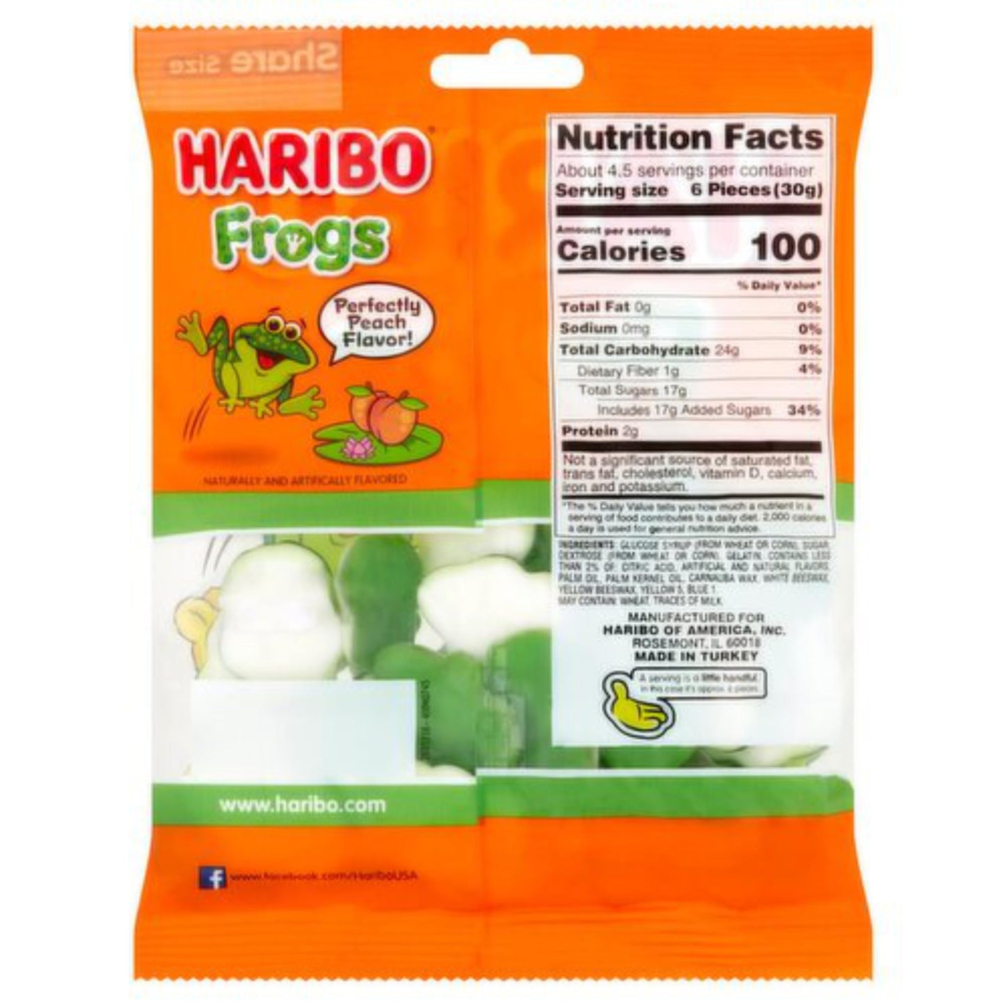 Product image of Haribo Gummi Frogs Candy 5 oz 5 oz Pack of 4