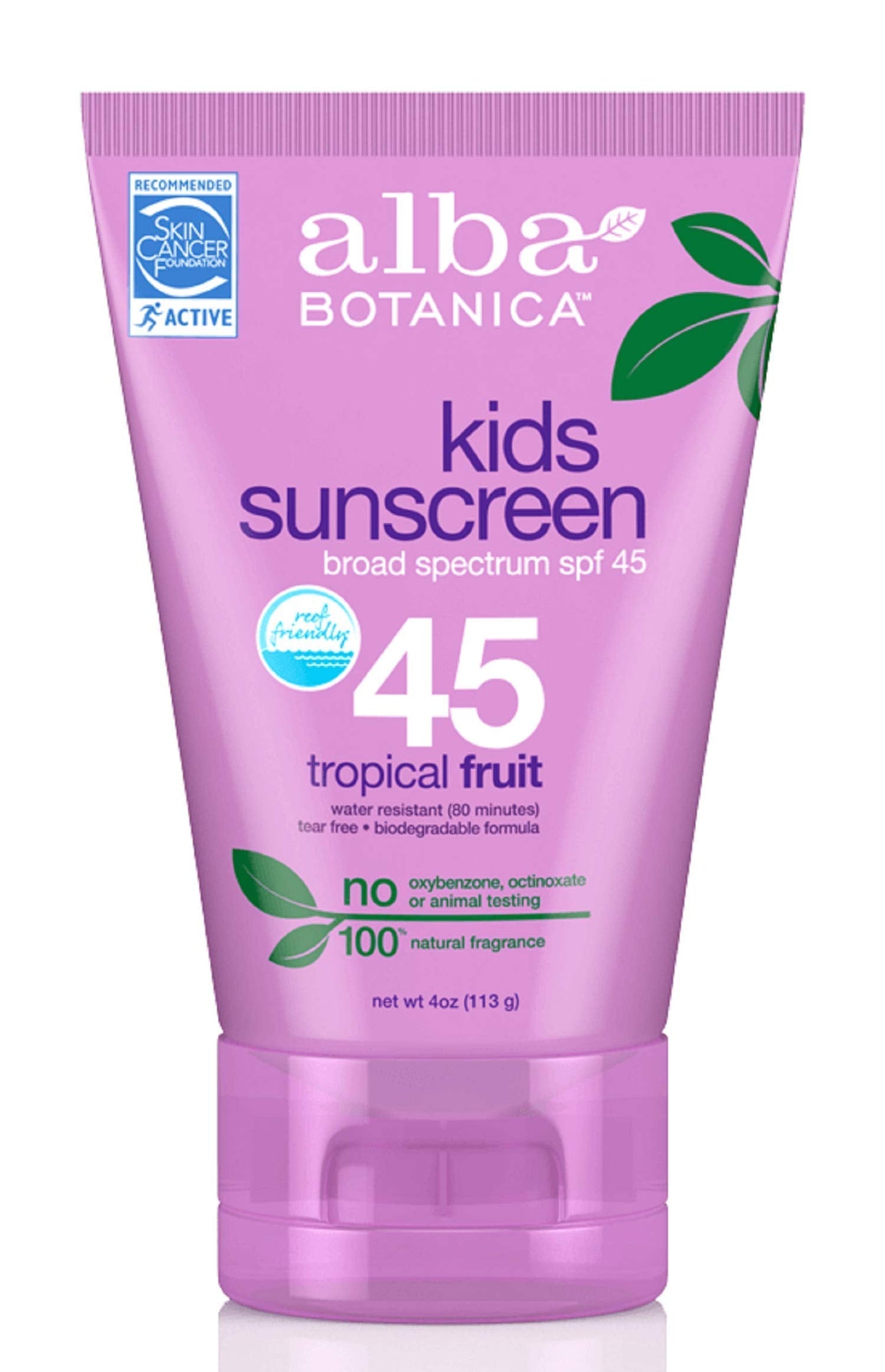 Product image of Alba Botanica Very Emollient Kids Sunscreen SPF 45 4 oz 4 oz Pack of 2