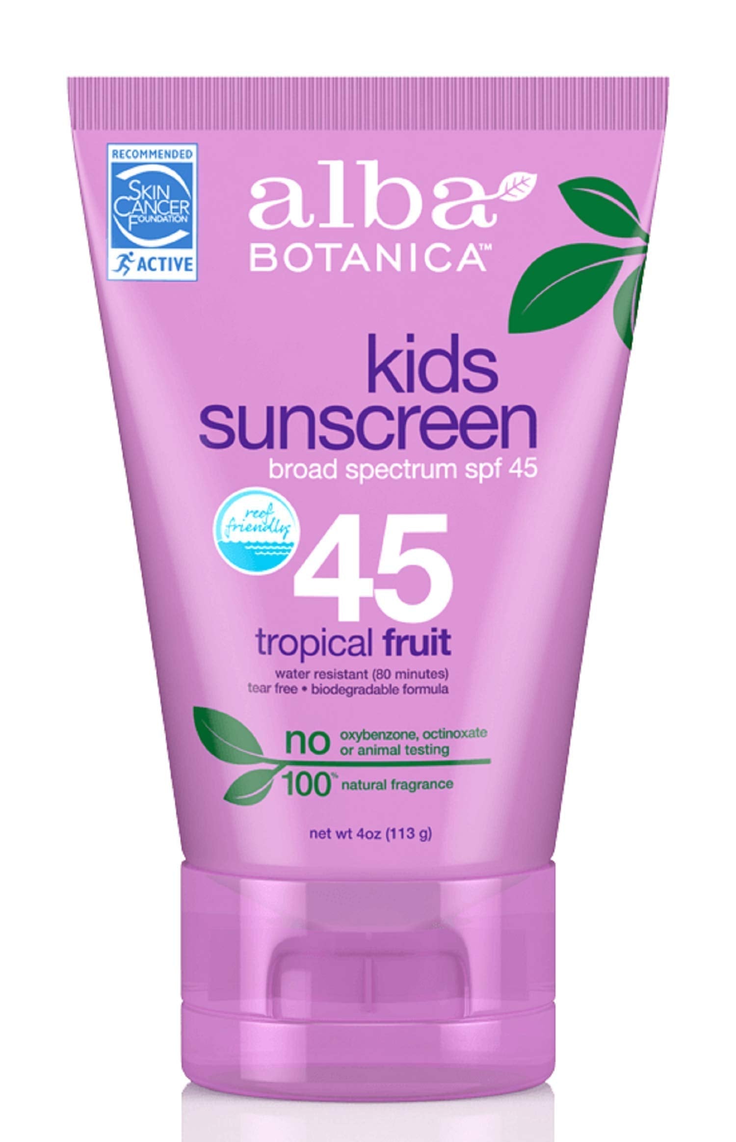 Product image of Alba Botanica Very Emollient Kids Sunscreen SPF 45 4 oz 4 oz Pack of 2