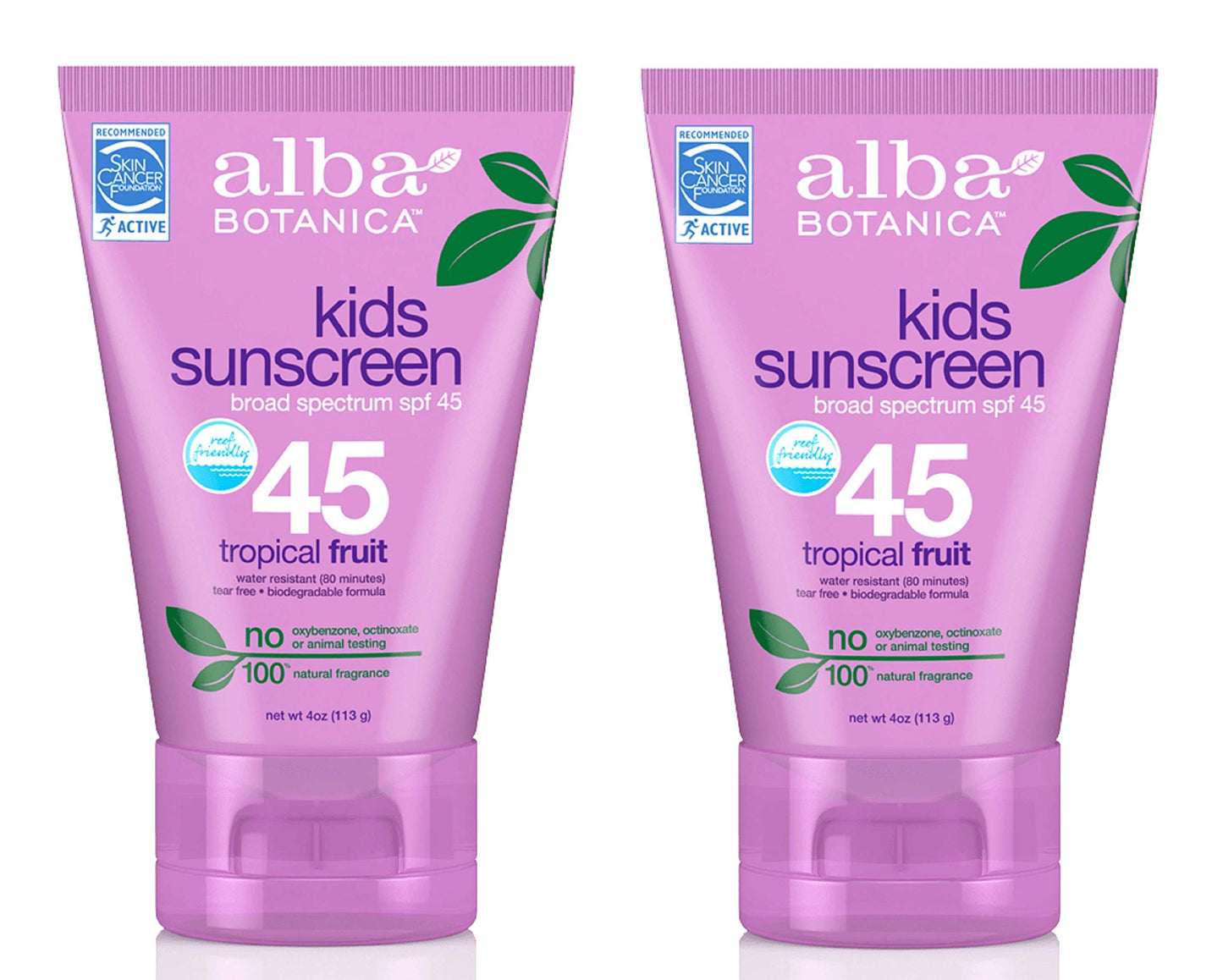 Product image of Alba Botanica Very Emollient Kids Sunscreen SPF 45 4 oz 4 oz Pack of 2