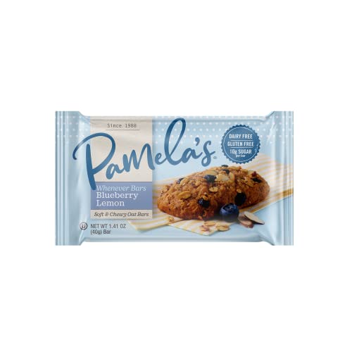 Product image of Pamela's Products Whenever Bars Soft and Chewy Oat Bars Blueberry Lemon Gluten Free Kosher 5 ct 7.05 oz 7.05