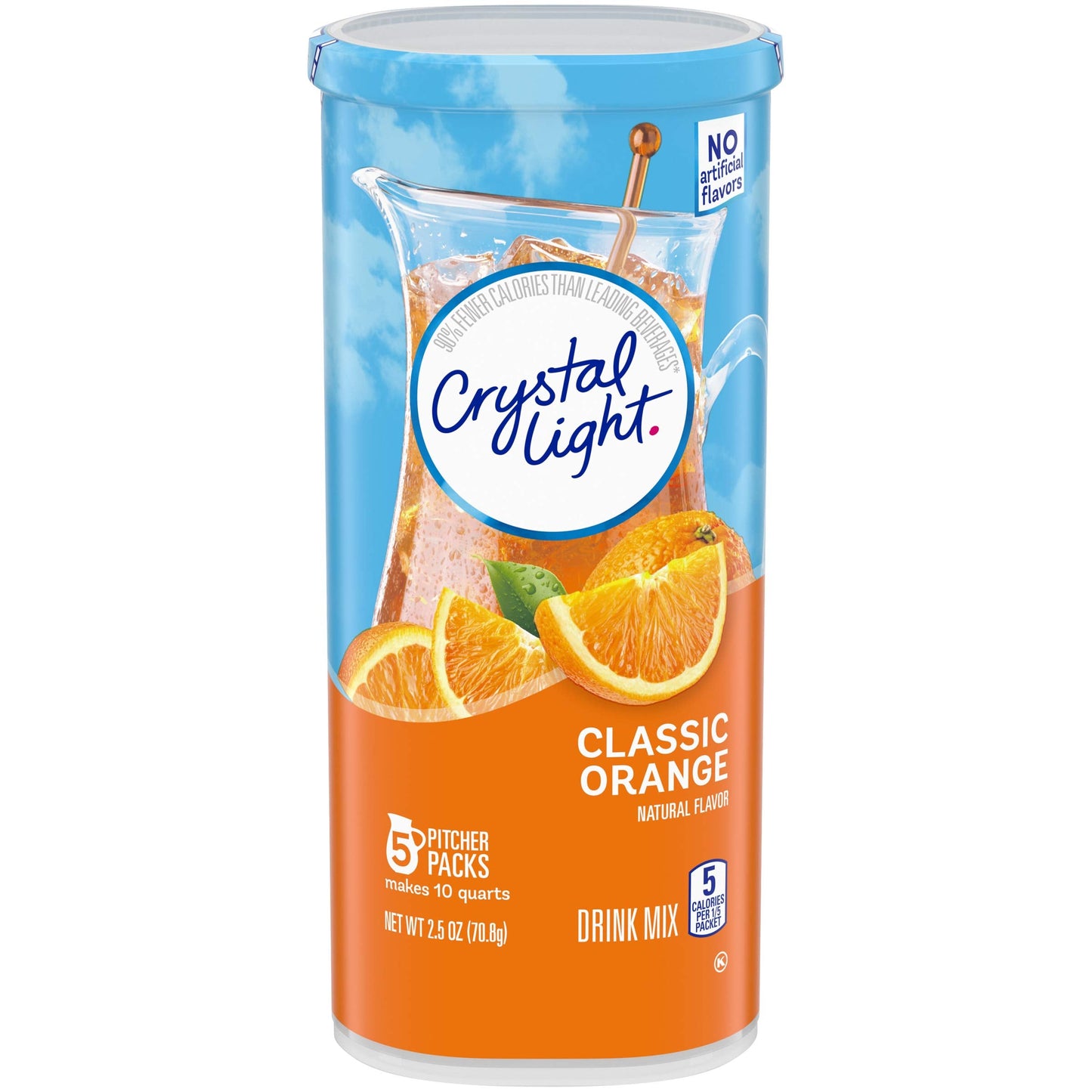 Product image of Crystal Light Classic Orange Drink Mix 5 Pitcher Packets