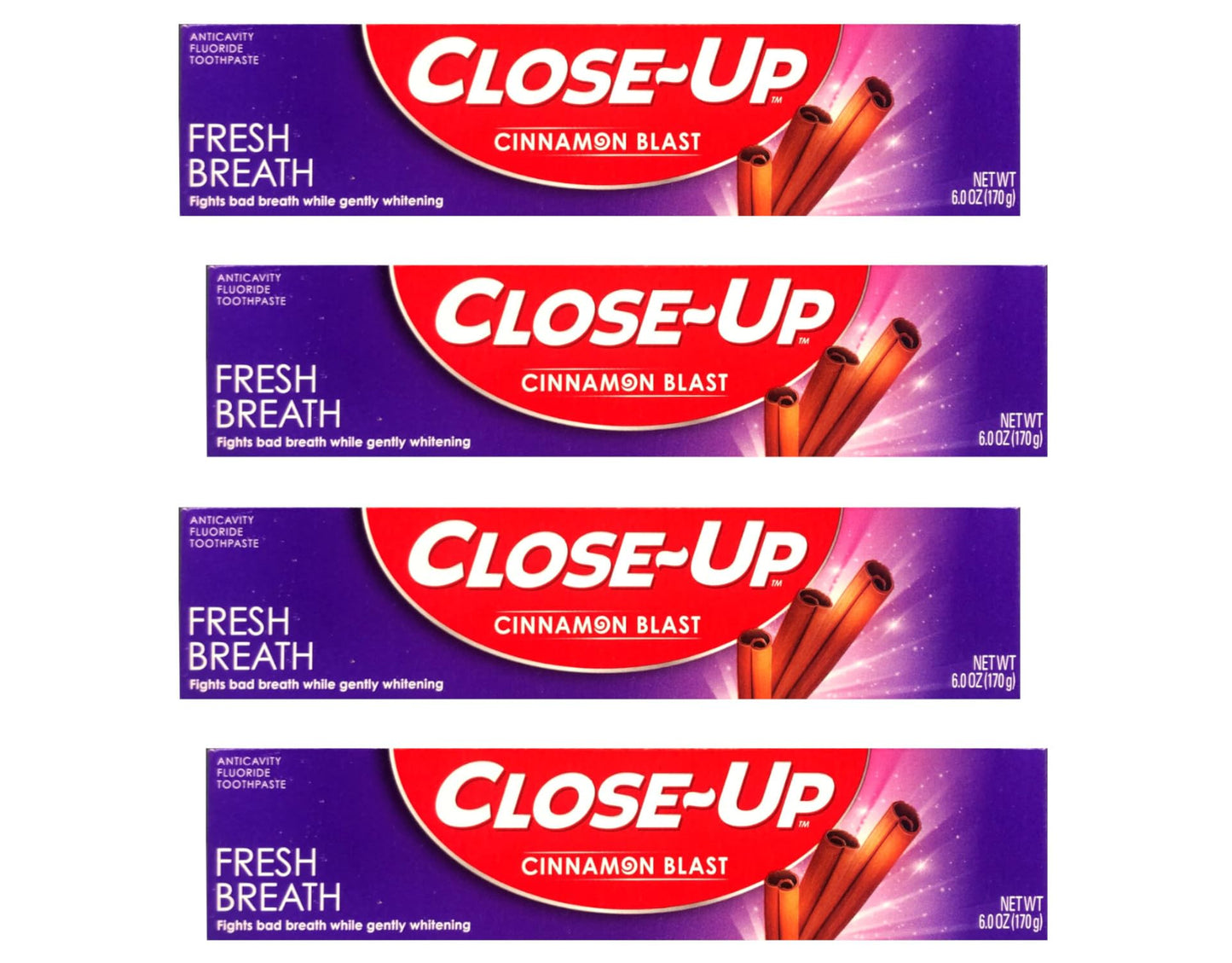 Product image of Close-Up Cinnamon Anticavity Fluoride Toothpaste 6 oz 6 oz Pack of 4