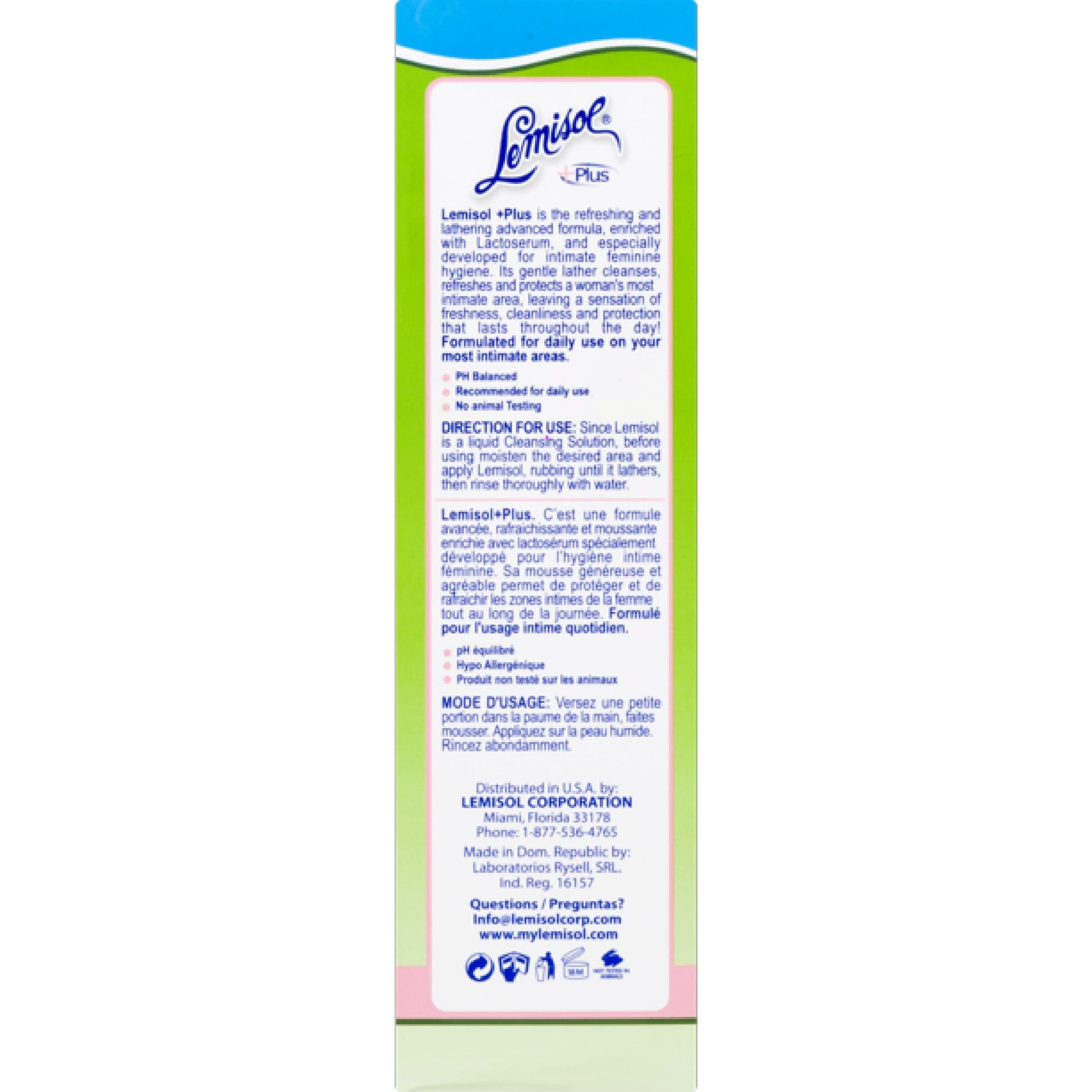 Product image of Lemisol Plus Feminine Wash 16 oz 16 oz Pack of 4
