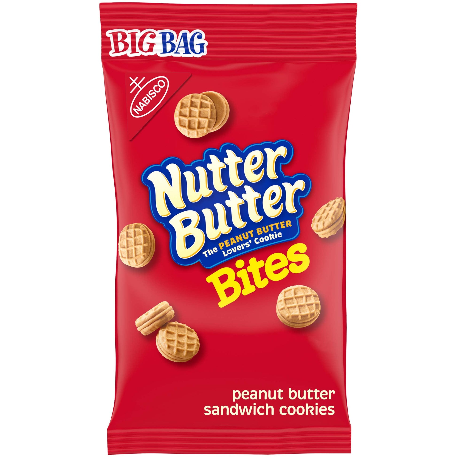 Product image of Nutter Butter Bites Peanut Butter Sandwich Cookies Big Bag 3 oz 3 oz