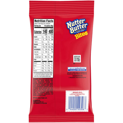 Product image of Nutter Butter Bites Peanut Butter Sandwich Cookies Big Bag 3 oz 3 oz