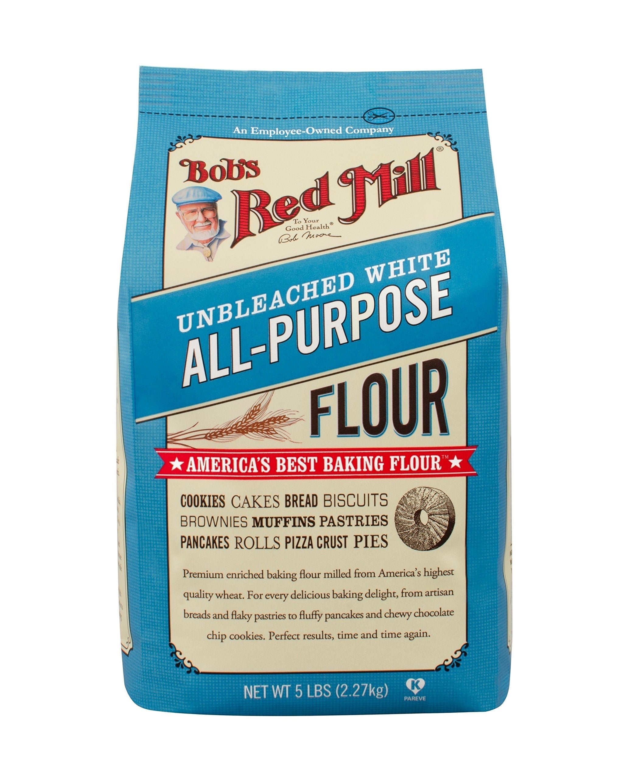 Product image of Bob's Red Mill Unbleached White All-Purpose Baking Flour 5 lbs