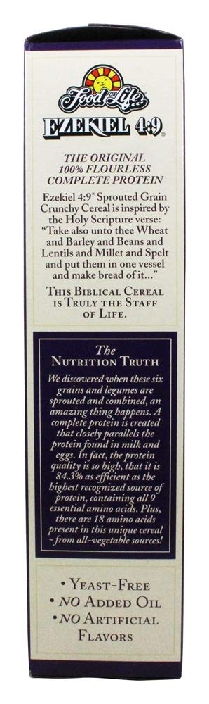 Product image of Food For Life Organic Ezekiel 4:9 Sprouted Whole Grain Cereal Cinnamon Raisin 16 oz 16 oz Pack of 6