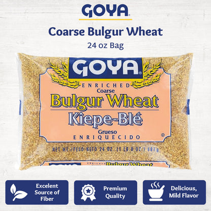 Product image of Goya Coarse Bulgur Wheat Nutritious Wheat for Tabouleh Salads Soups and Pilafs Bag 24 oz 24 oz